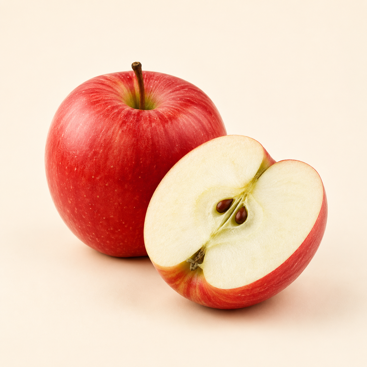 Fresh red apples